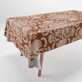 Rococo Filigree Motif // Rust Tablecloth
