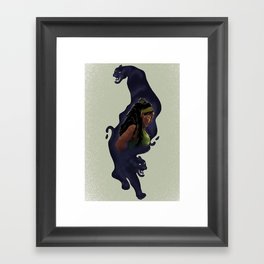 Colombian black panther Framed Art Print