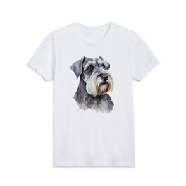 Cesky Terrier Watercolor Art Painting Kids T Shirt