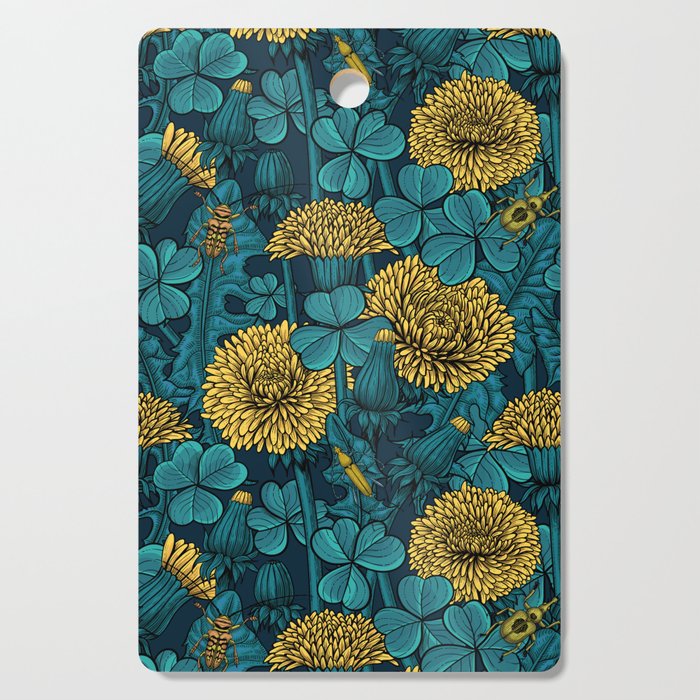 The meadow in yellow and blue Cutting Board