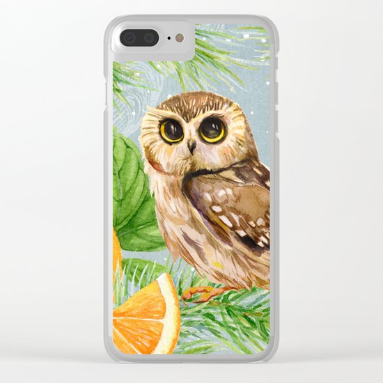Winter animal #10 Clear iPhone Case