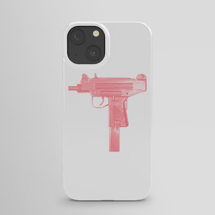 Pink machine gun iPhone Case