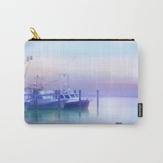 Moored Boats In the Early Morning Fog Carry-All Pouch