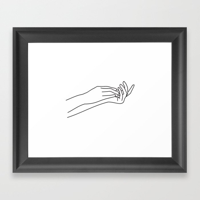 The Touch Framed Art Print