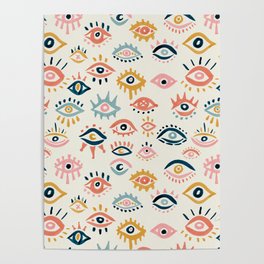 Mystic Eyes – Primary Palette Poster