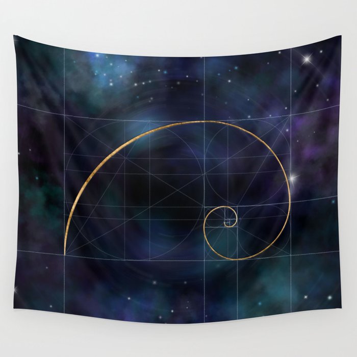 Golden Spiral - Sacred Geometry Wall Tapestry