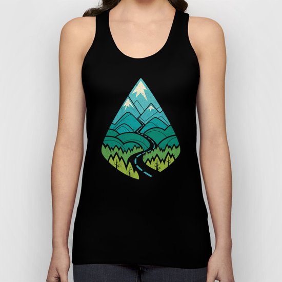 The Road Goes Ever On: Summer Unisex Tank Top