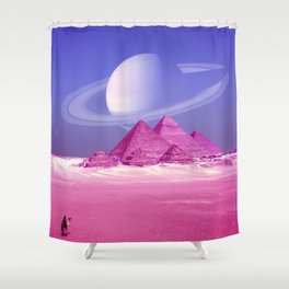 Pyramids, Saturn & the Desert Shower Curtain