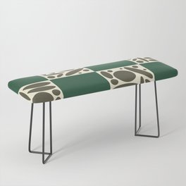 Geometric modern shapes checkerboard 23 Bench