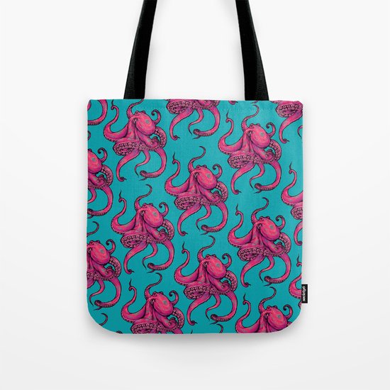 Octopus Pattern Tote Bag