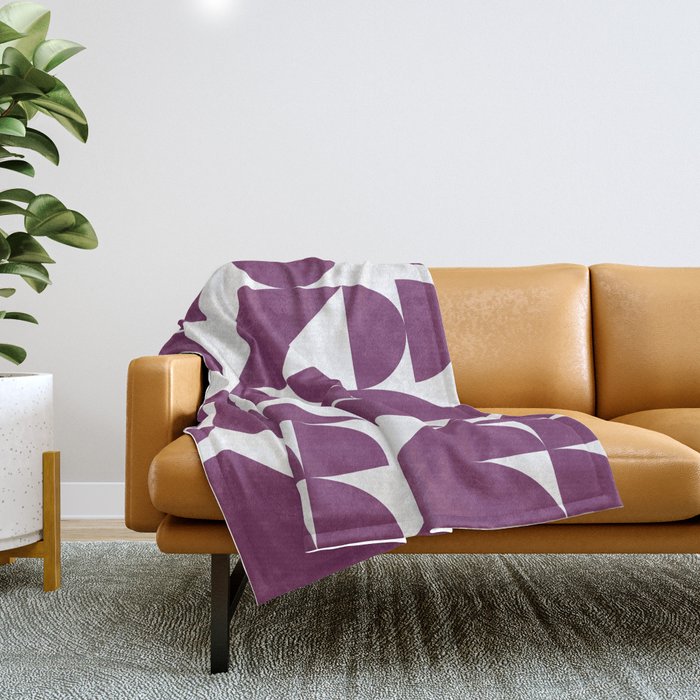 Geometrical modern classic shapes composition 7 Throw Blanket