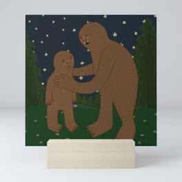 Bigfoot Bonding Mini Art Print
