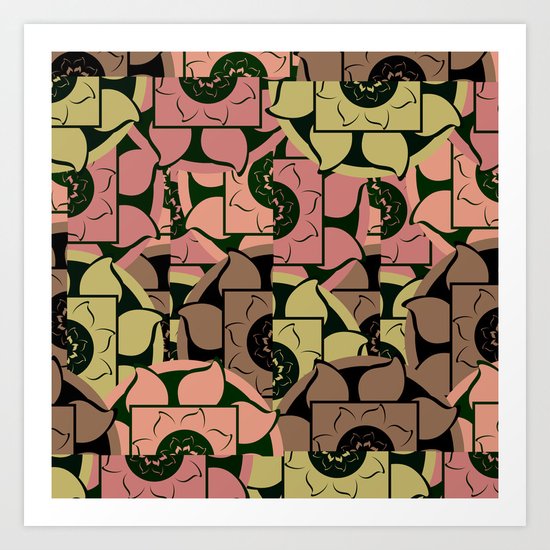 Floral pieces Art Print