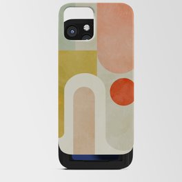 geometry abstract pastel iPhone Card Case