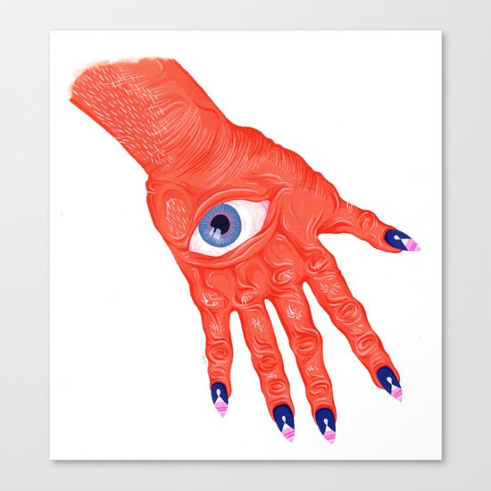 All-Seeing Nails Canvas Print