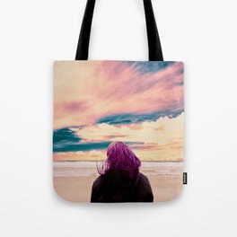 Watching the Waves Tote Bag