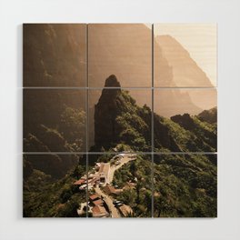 Spain Photography - Small Village Surrounded By Majestic Landscape Wood Wall Art