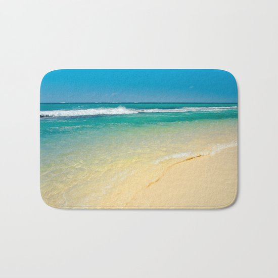 maui beaches into the blue Bath Mat