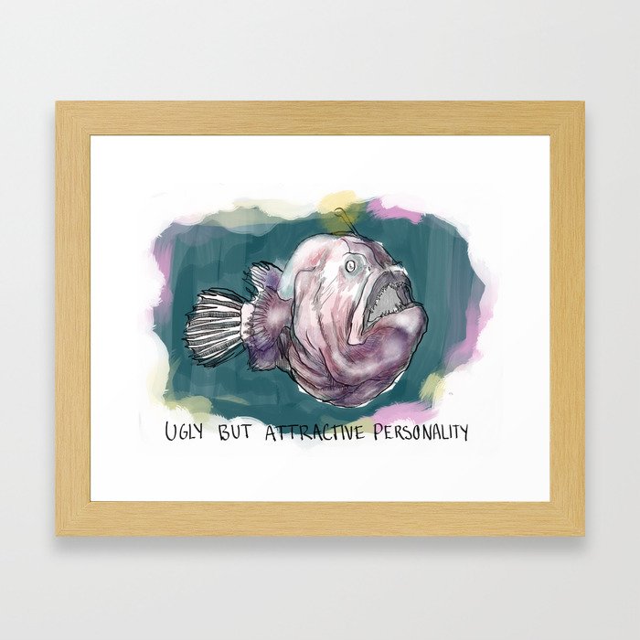 Ugly but attractive personality Framed Art Print