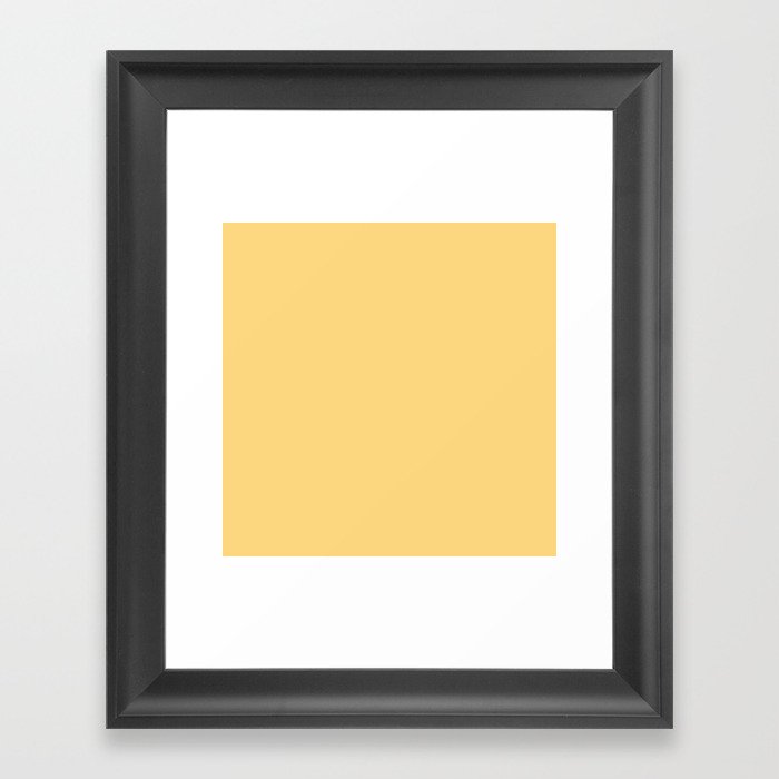 Ripe Banana Yellow Framed Art Print