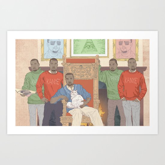 Five Kanyes Art Print