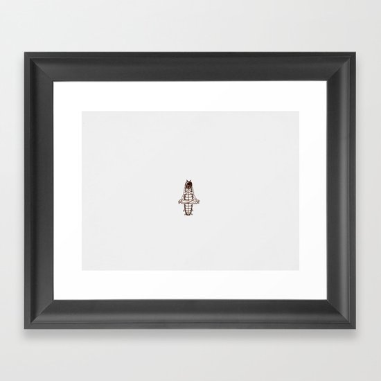 Caterpillar´s meditation Framed Art Print