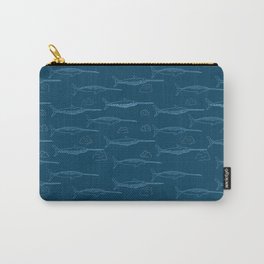 Arctic Iceberg Narwhal pattern Carry-All Pouch