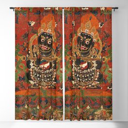 Vajrabhairava Buddhist God of Death 5 Blackout Curtain