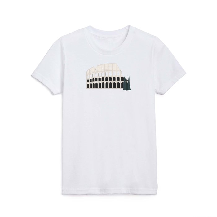 Rome, Italy Colosseum Landscape / Roma Il Colosseo, Italia Kids T Shirt