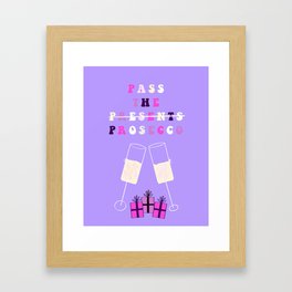 Purple Prosecco Framed Art Print
