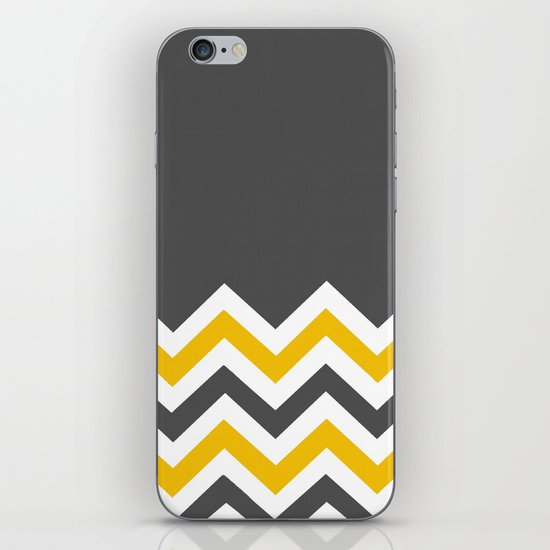 Color Blocked Chevron 14 iPhone & iPod Skin