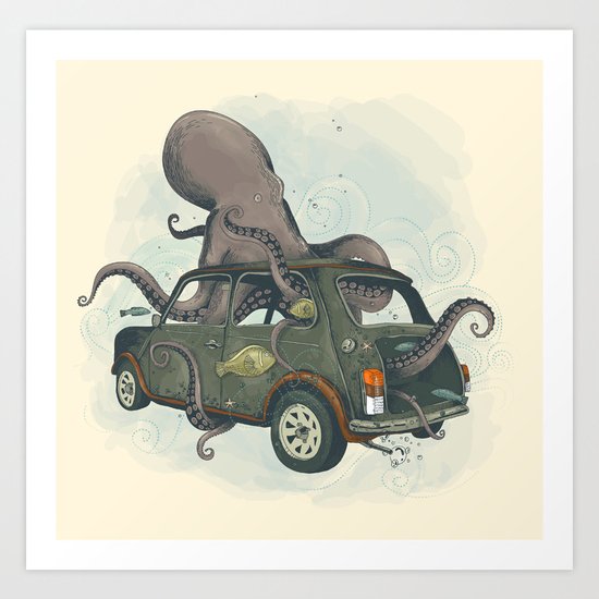 Beastie of the Deep Art Print