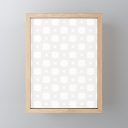 Soft Cubes Pattern  Framed Mini Art Print