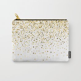 Glam gold glitter confetti design Carry-All Pouch