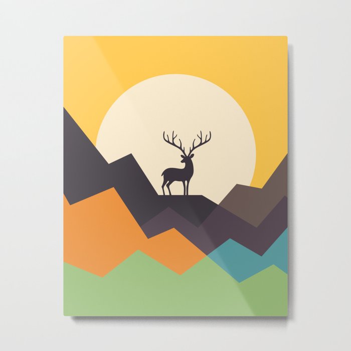 Deer Metal Print