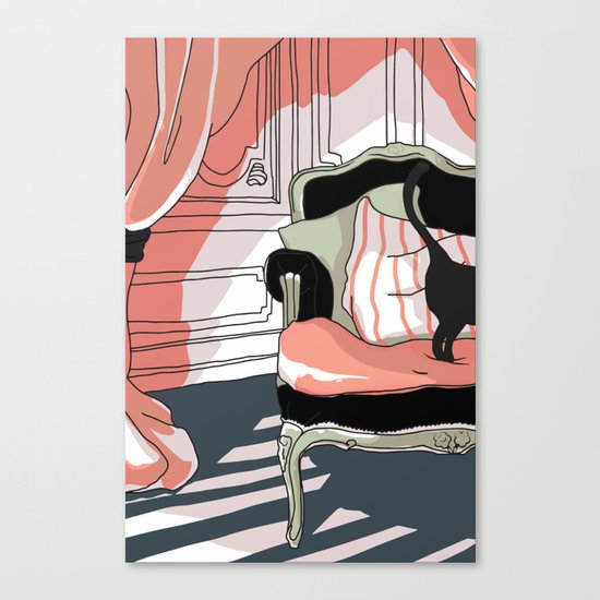 Le chat Canvas Print