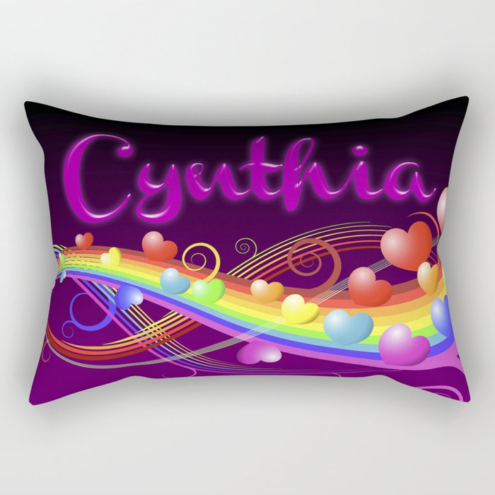 Cynthia Hearts Rectangular Pillow