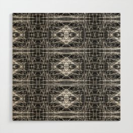 Liquid Light Series 44 ~ Grey Abstract Fractal Pattern Wood Wall Art