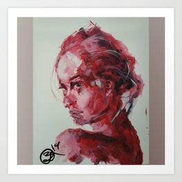 Red Woman- Fearless Art Print