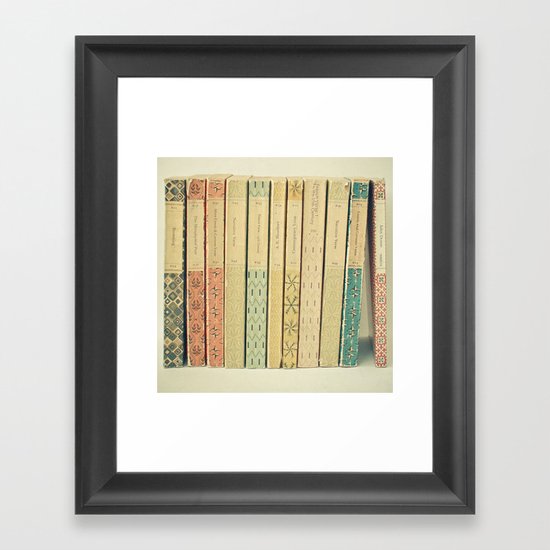 Old Books Framed Art Print