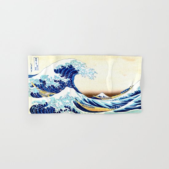 The Great Wave off Kanagawa Hand & Bath Towel