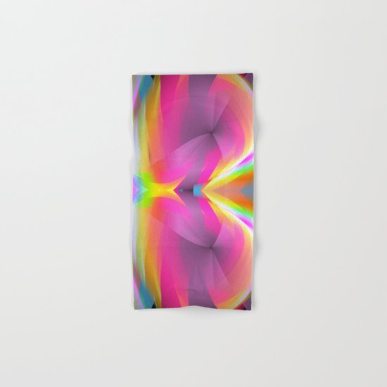 Abstract in rainbow colors and an optical effect Hand & Bath Towel