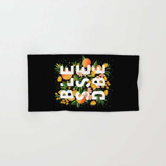 BLESSED BE BLACK Hand & Bath Towel