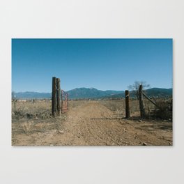 Mountains Through a Gate Canvas Print