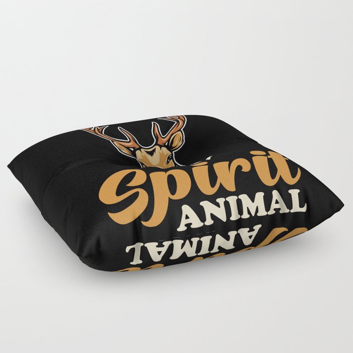 Wapiti Spirit Animal Floor Pillow