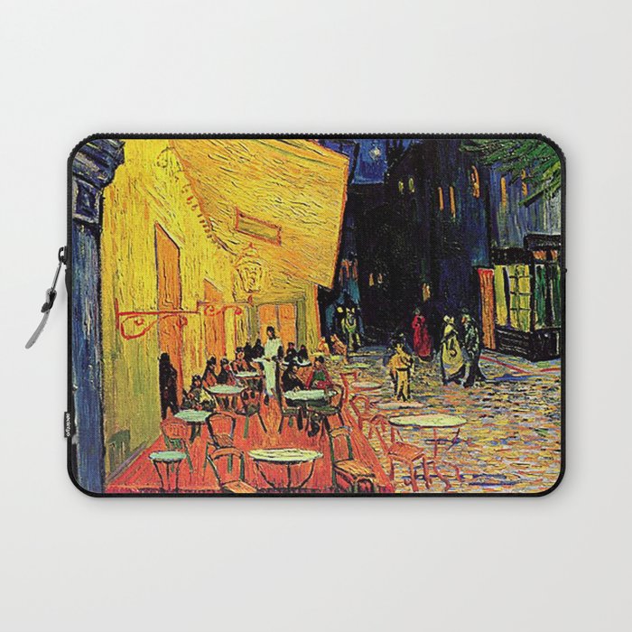The cafe terrace on the place du forum, Arles, at night, by Vincent van gogh.  Laptop Sleeve