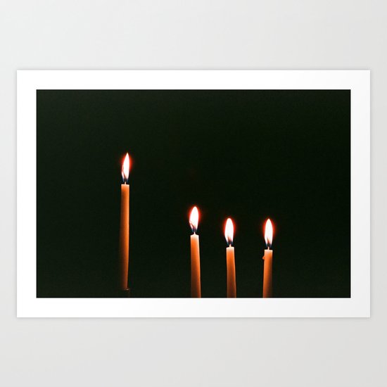 Candle Light Art Print