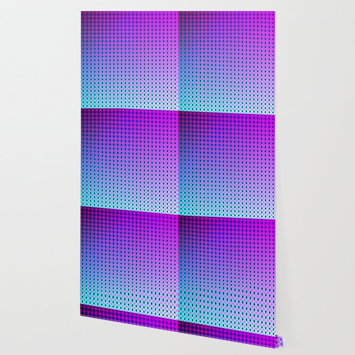 Purple Ombre Hexagon Grid Wallpaper By Anjchang Society6