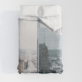 Minneapolis in the Snow | Architecture Photography Duvet Cover