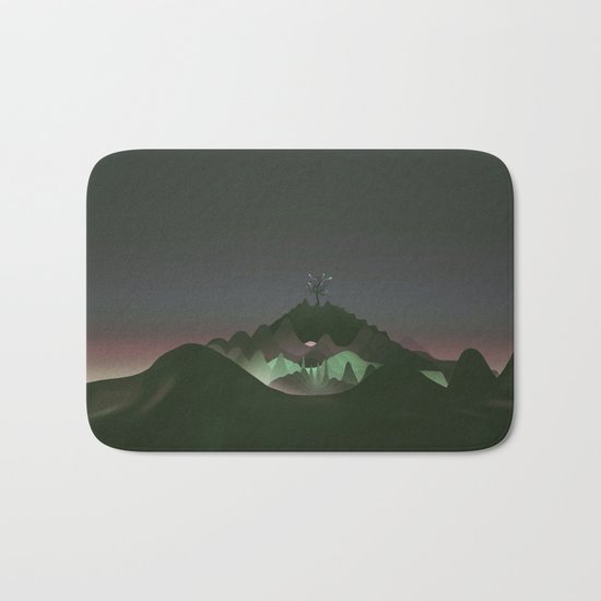 dark landscape Bath Mat